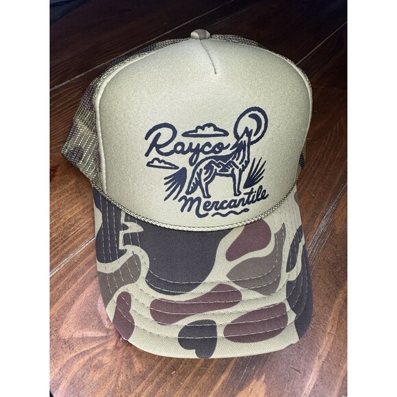 Rayco Mercantile Trucker Hat Camo Mesh Snapback Cap Otto 39-165 - Picture 1 of 5